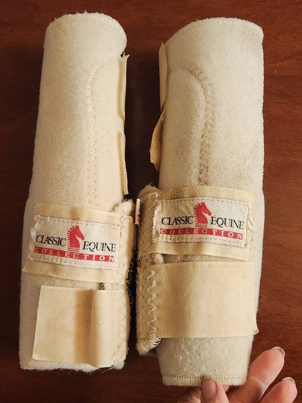 Classic Equine Legacy Hind Sport Boots for horse - white (Medium)